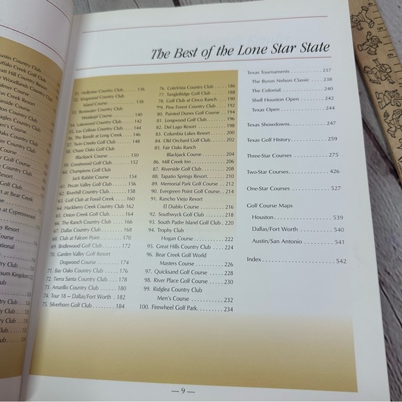 vintage 1998 texas Golf the best of the lone star state hardcover Book - Picture 8 of 9